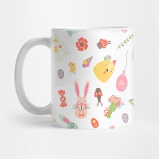 Colorful Easter Clipart Pattern Mug